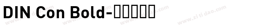 DIN Con Bold字体转换
